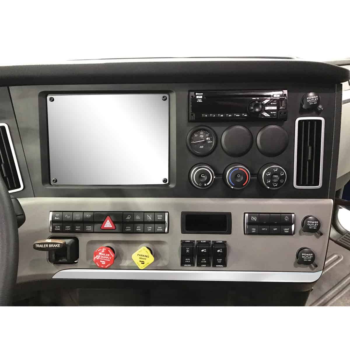 Stainless Steel Dash Blank for 2018-2026 Freightliner Cascadia
