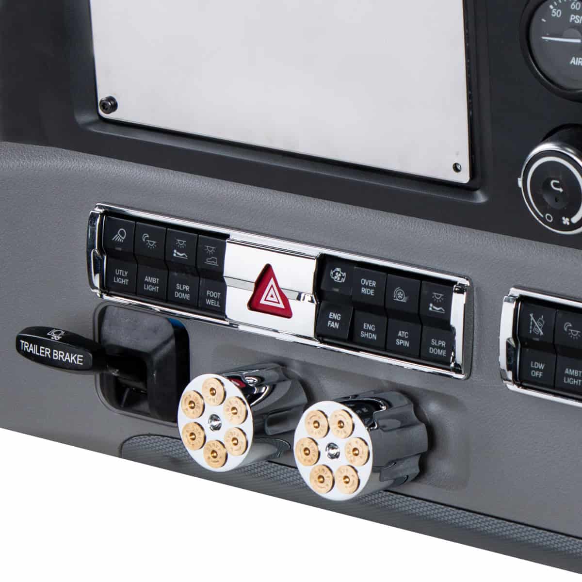 Chrome Hazard Switch Panel Trim For 2018-2026 Freightliner Cascadia