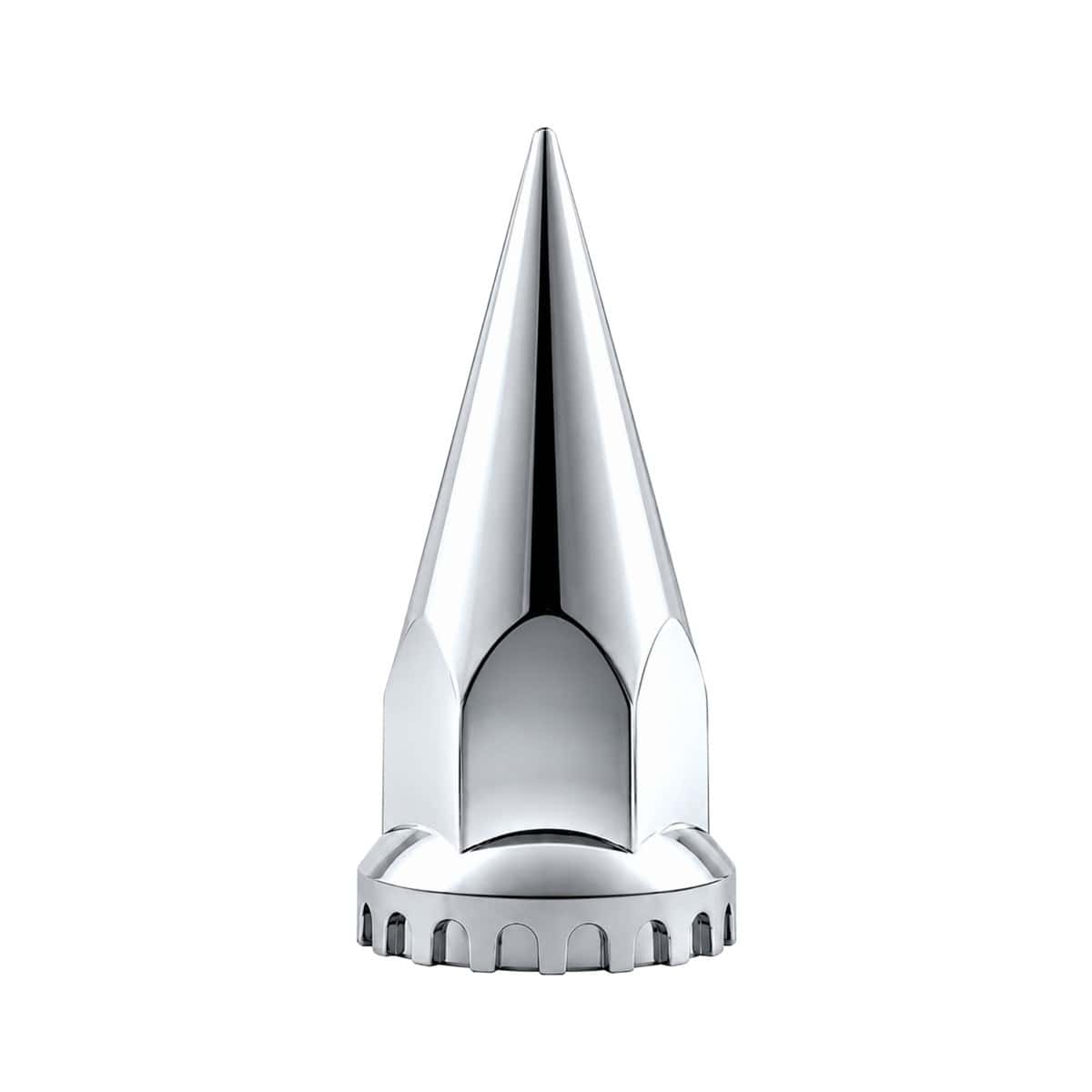 33mm X 4-3/4" Chrome Super Spike Nut Covers - Push-On (60-Pack)
