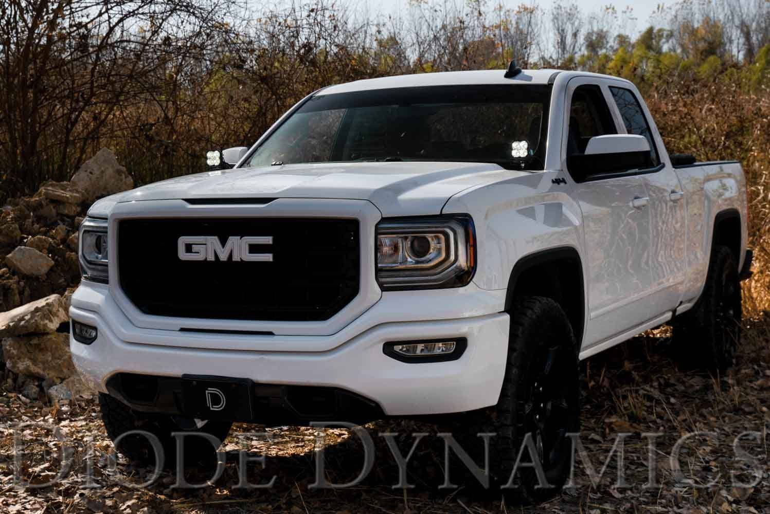 Diode Dynamics Ss3 Led Ditch Light Kit For 2014-2019 Silverado/Sierra 12 GMC Sierra 1500 with SS3 ditch lights. Other vehicle lighting and accessories are separate.