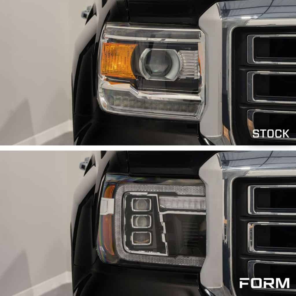 Manufacturer original-versus-FORM appearance comparison