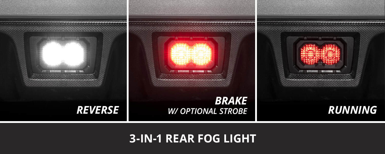 Diode Dynamics Impreza C2R 4Th Brake Light Kit 4 Diode Dynamics C2R reverse, brake and running-light functions in a Subaru WRX rear bumper