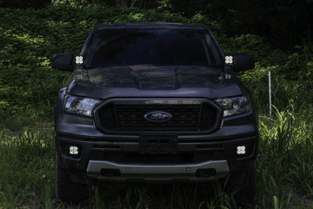 Diode Dynamics Ss3 Led Ditch Light Kit For 2019–2023 Ford Ranger 61 SS3 ditch lights on the Ranger. Fog lights and other truck accessories shown are separate.
