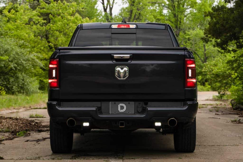 Diode Dynamics Stage Series Reverse Light Kit For 2019–2024 Ram 1500 C2 2.0 29 Ram 1500 reverse-light mounting location shown with earlier SSC2 pods. This is not a current C2 2.0 output measurement.