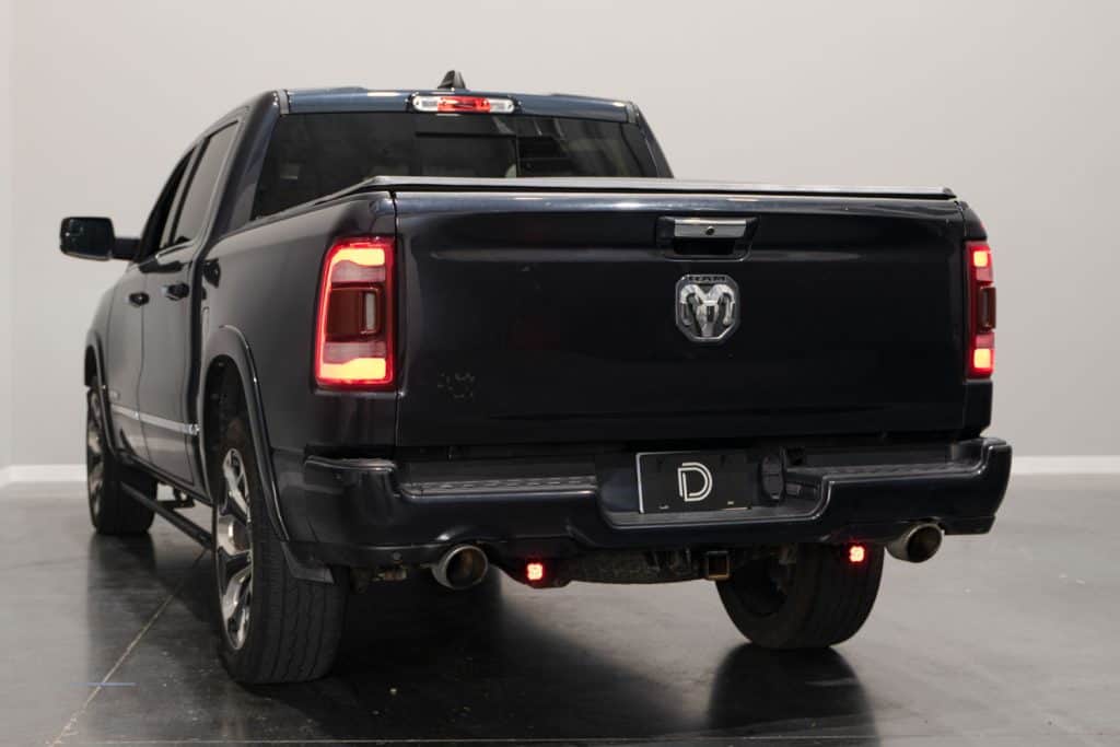 Diode Dynamics Stage Series Reverse Light Kit For 2019–2024 Ram 1500 C1 28 Manufacturer Ram 1500 C1 mounting and red-backlight demonstration.