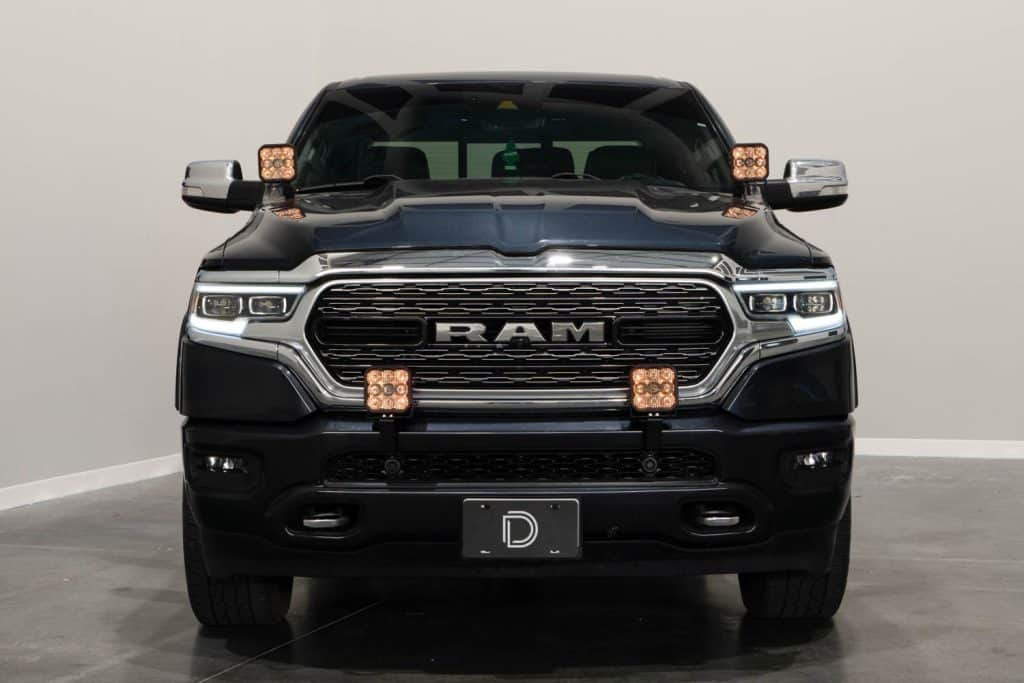 Diode Dynamics Ss5 Bumper Led Pod Light Kit For 2019-2024 Ram 56 Two SS5 pods in the Ram lower bumper. Other illuminated vehicle lights are not included.