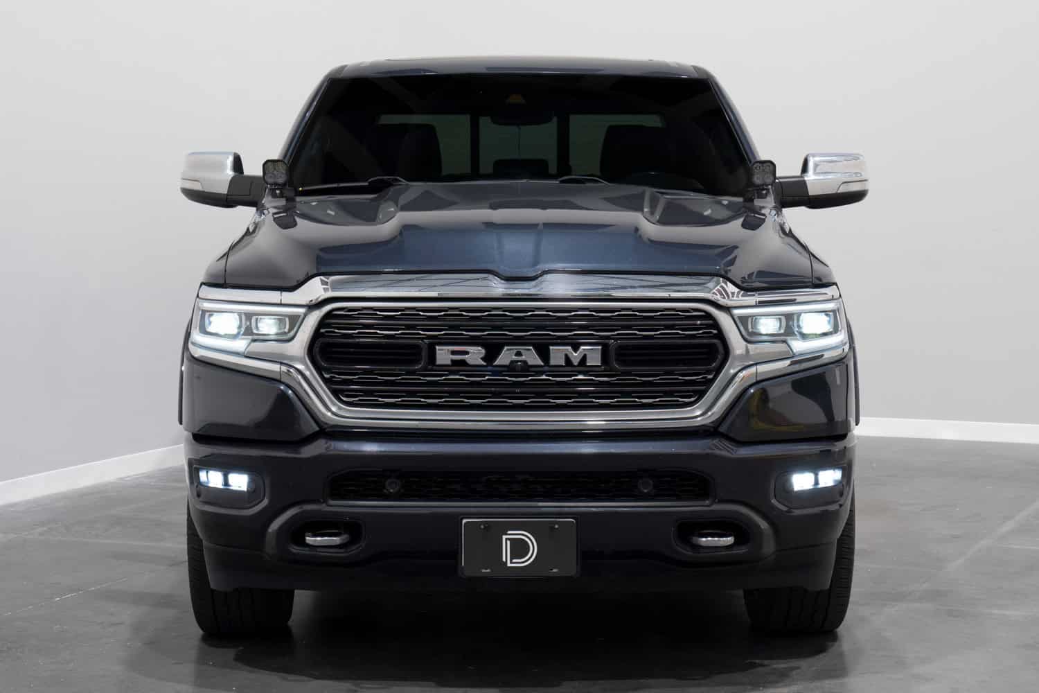 Diode Dynamics Ssc2 Led Fog Pocket Kit For 2019-2024 Ram 6 Front view of the Ram with two SSC2 pods in each factory fog pocket.