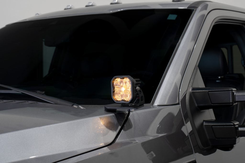 Diode Dynamics Stage Series Ditch Light Kit For 2017-2022 Ford Super Duty Ss3 59 SS3 amber accent backlight on the Super Duty.