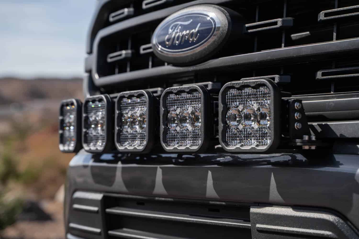 Diode Dynamics Ss5 Grille Mount Bracket Kit For 2021-2023 Ford F-150 3 Diode Dynamics DD7316P SS5 Grille Mount Bracket Kit for 2021-2023 Ford F-150
