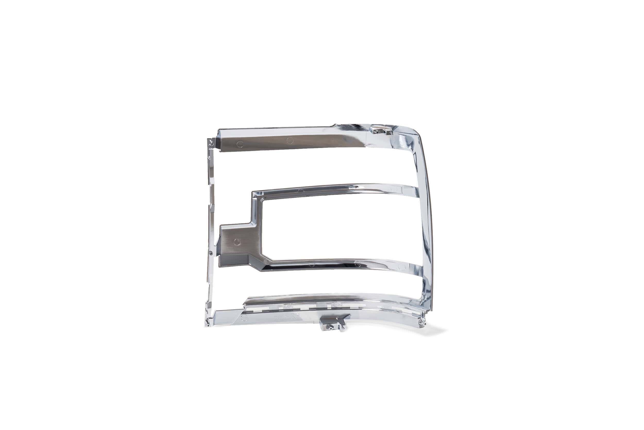 Morimoto Xb Led Headlight Kit For 2016–2018 Chevrolet Silverado 1500 — Choose Bezels 18 Chrome bezel angled