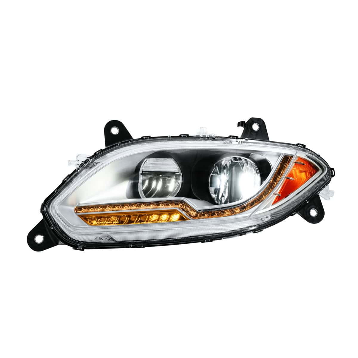 High Power 13 LED Chrome Headlight For 2018-2026 International LT