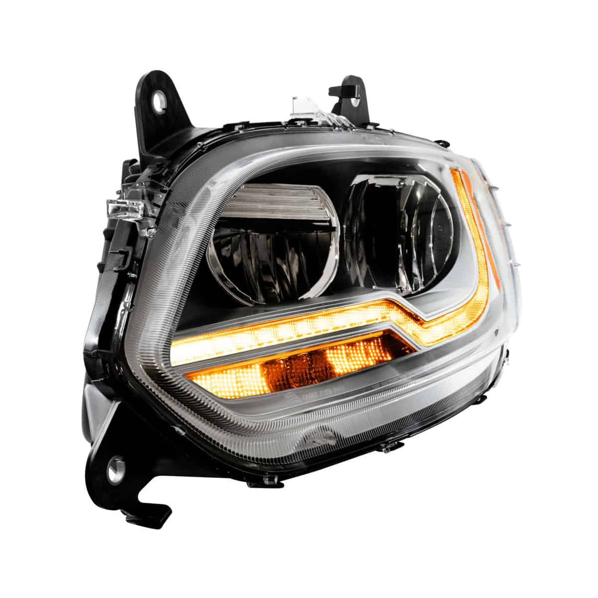 High Power 13 Led Chrome Headlight For 2018-2026 International Lt 4 High Power 13 LED Chrome Headlight For 2018-2026 International LT