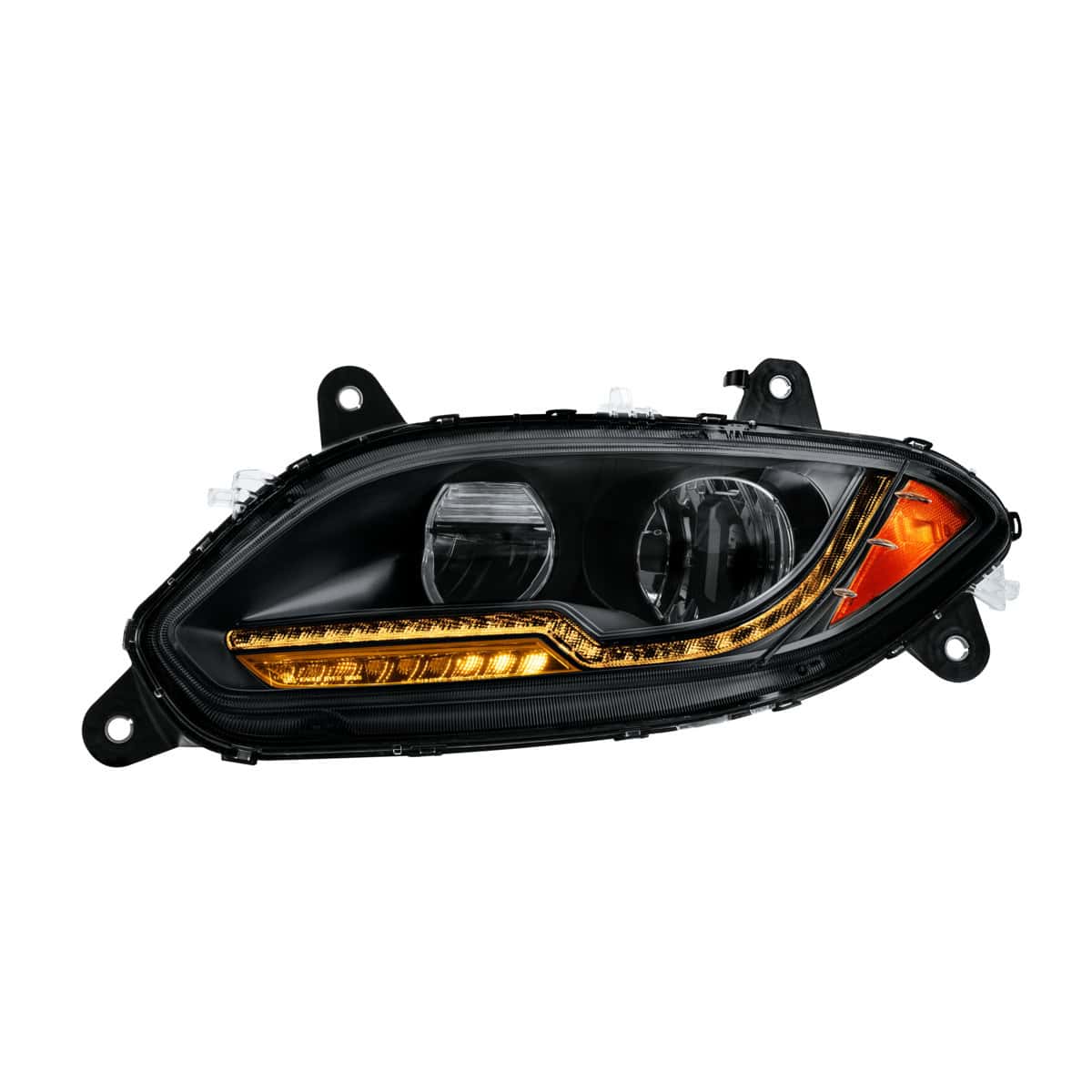 13 LED Blackout Headlight With Dual Color Light Bar For 2018-2026 International LT