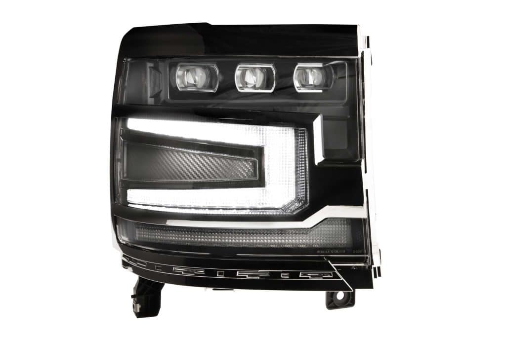 Morimoto Xb Led Headlight Kit For 2016–2018 Chevrolet Silverado 1500 — Choose Bezels 107 LF542 Morimoto XB headlight with daytime running light illuminated