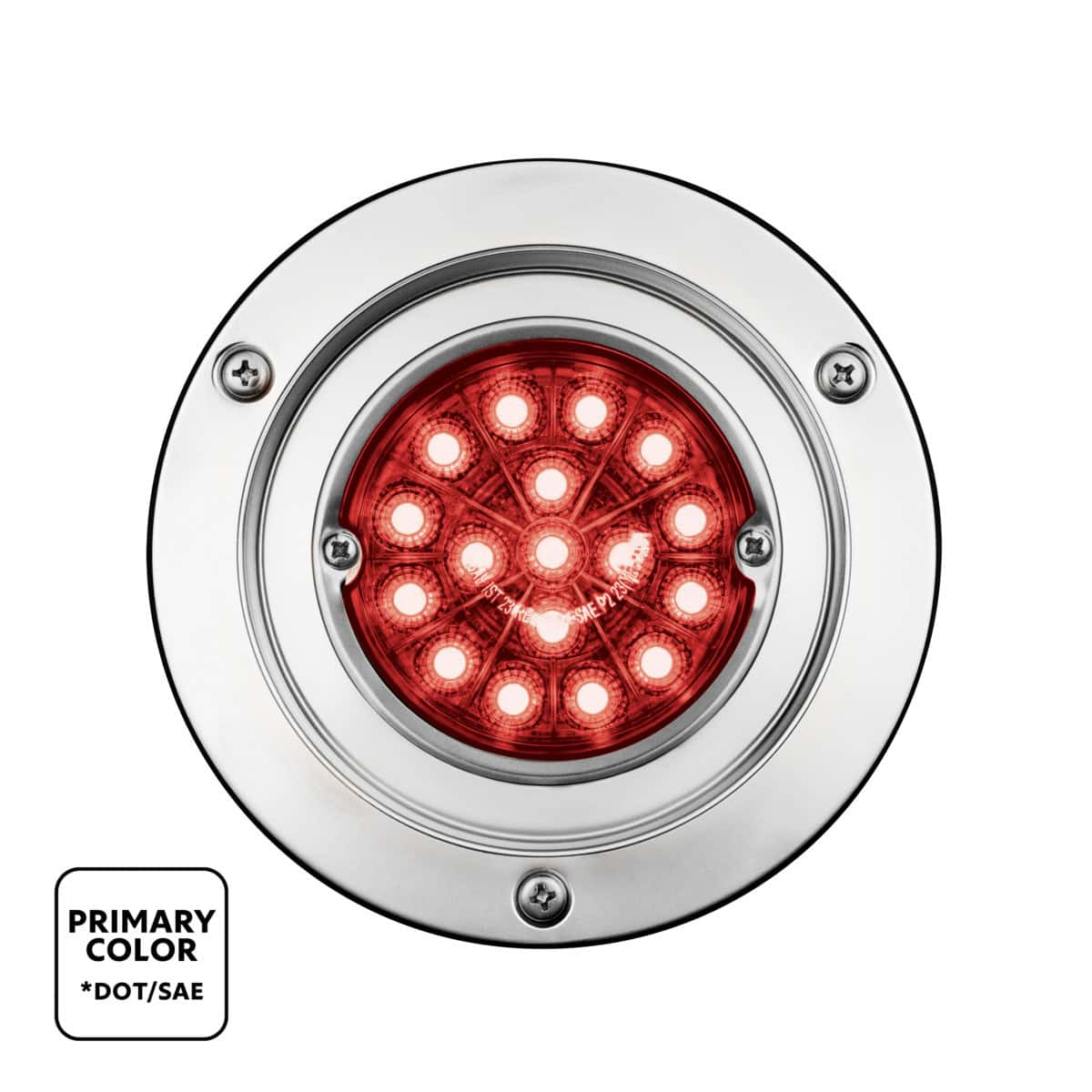 Double Fury 17 LED Dual Function Watermelon Light Sleeper Bunk Kit With 304 SS Bezel-Red & Blue LED