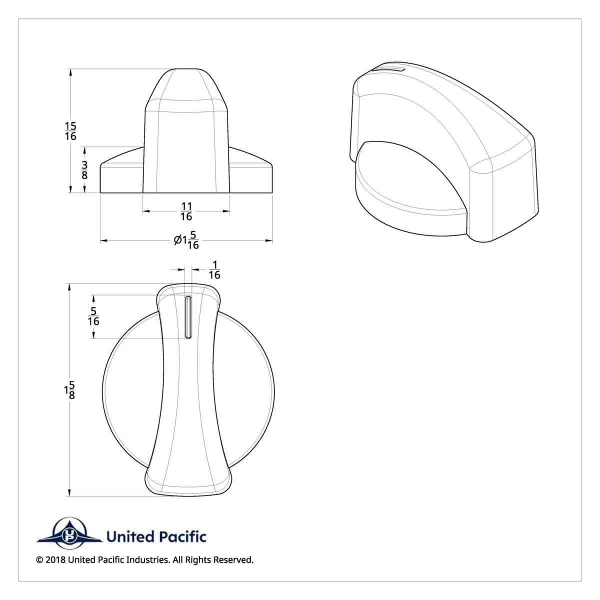 Chrome A/C Control Knob For Western Star 3 Chrome A/C Control Knob For Western Star