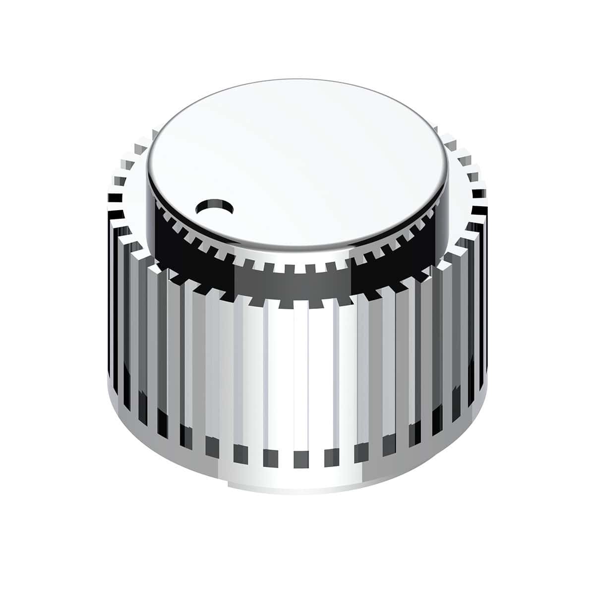 Chrome Plastic 1" Diameter Control Knob