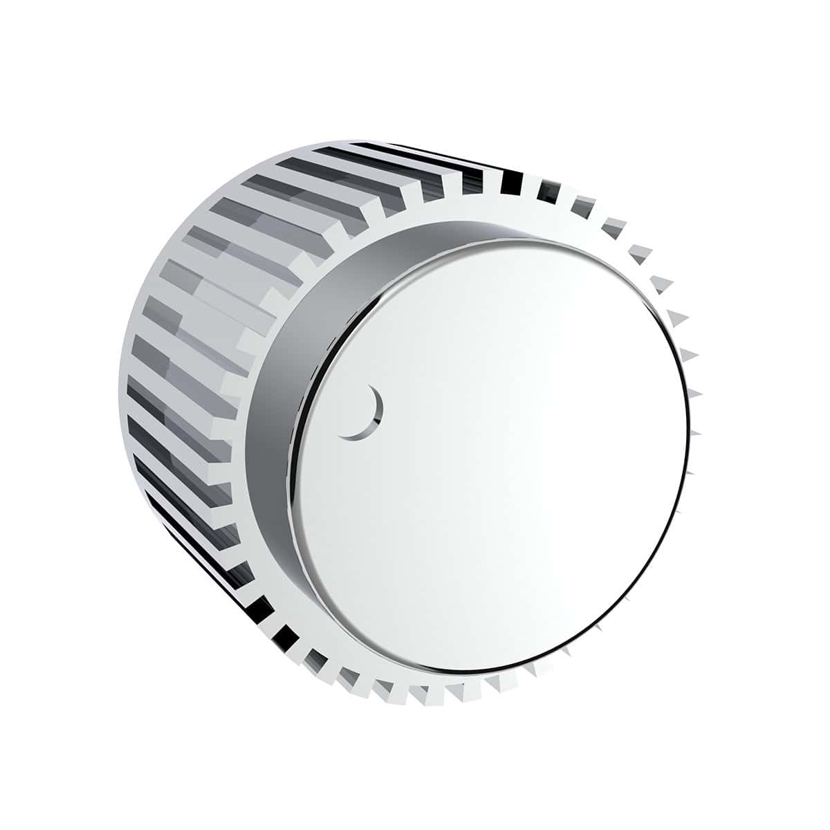 Chrome Plastic 1" Diameter Control Knob