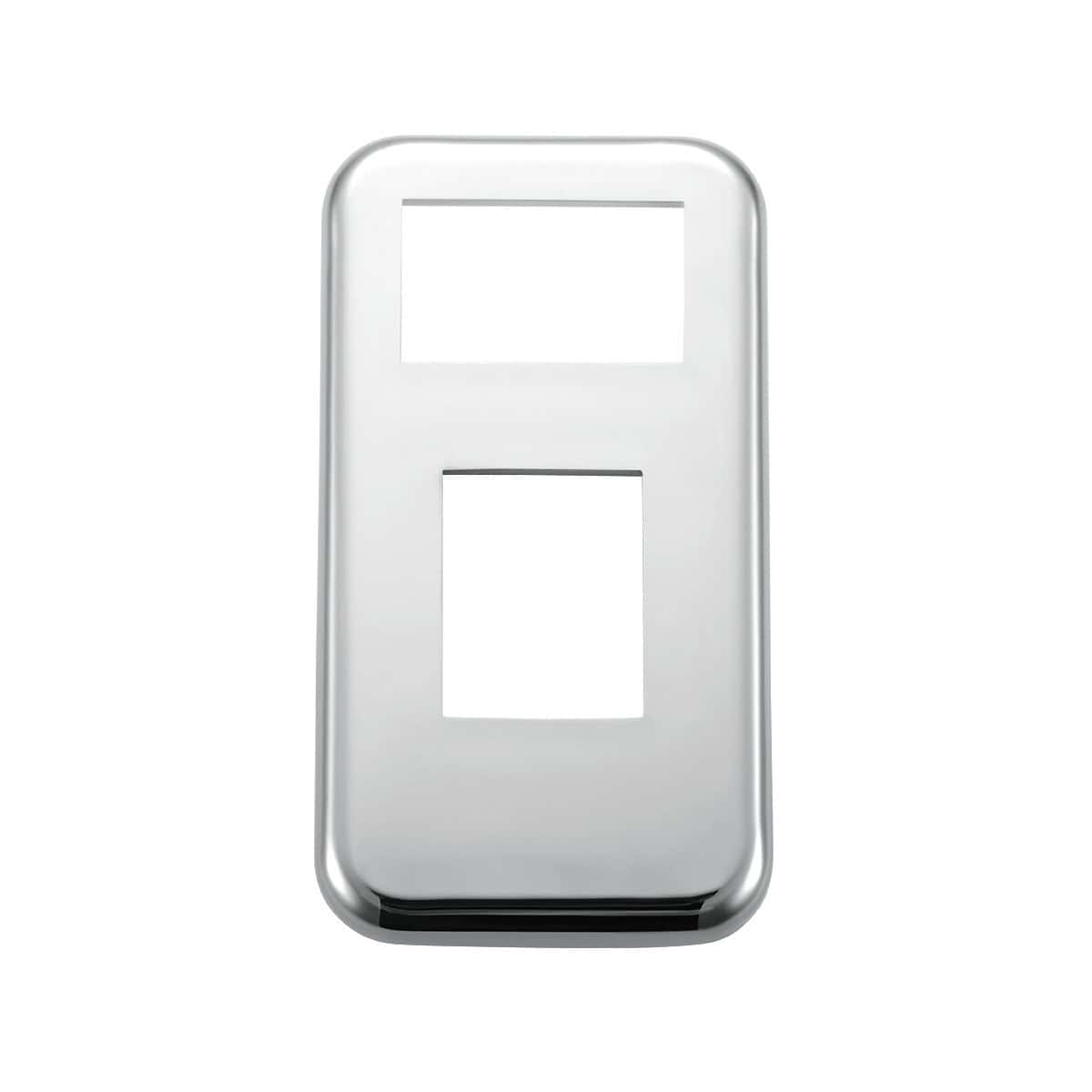 Chrome plastic panel-light switch trim for 2001–2010 International 9900i, 9400i and 9200i
