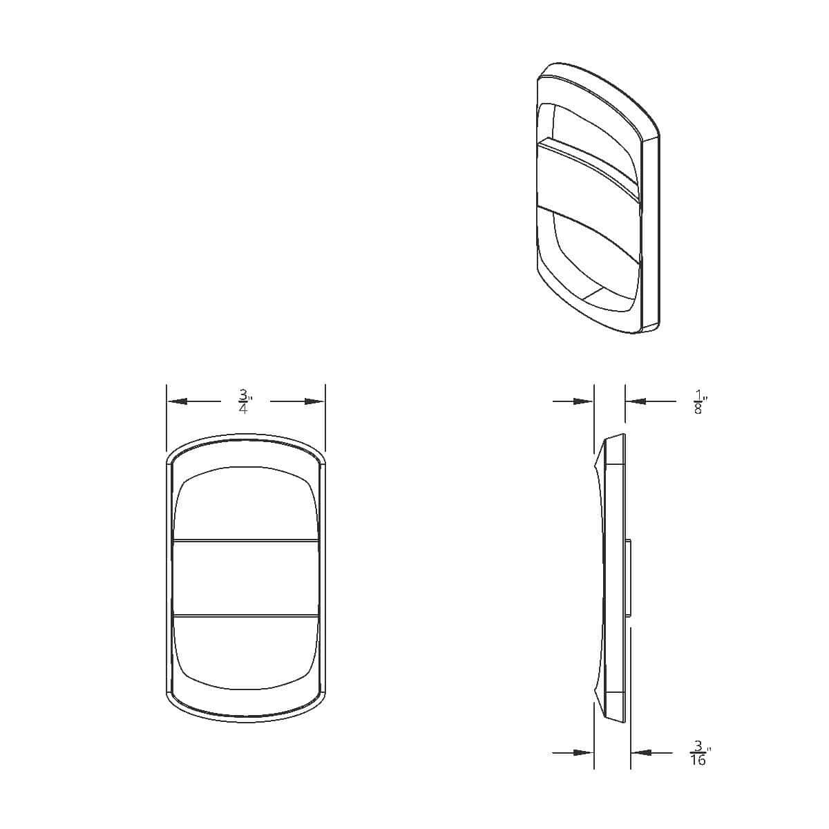 Rocker Switch Cover For Freightliner (3-Pack)