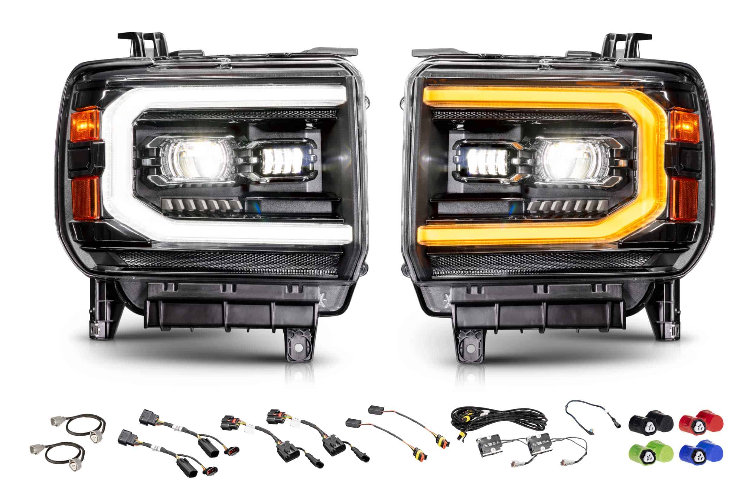 GMC Sierra Morimoto XB Evo LED Headlights – 2014–2018 1500 / 2015–2019 HD (Pair)