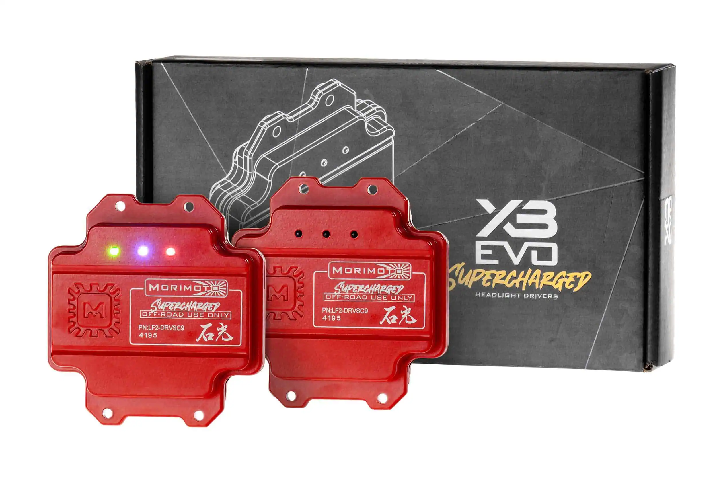 Morimoto LF2-DRVSC9 Supercharged Drivers for 2016–2023 Tacoma XB Evo Headlights (Pair)