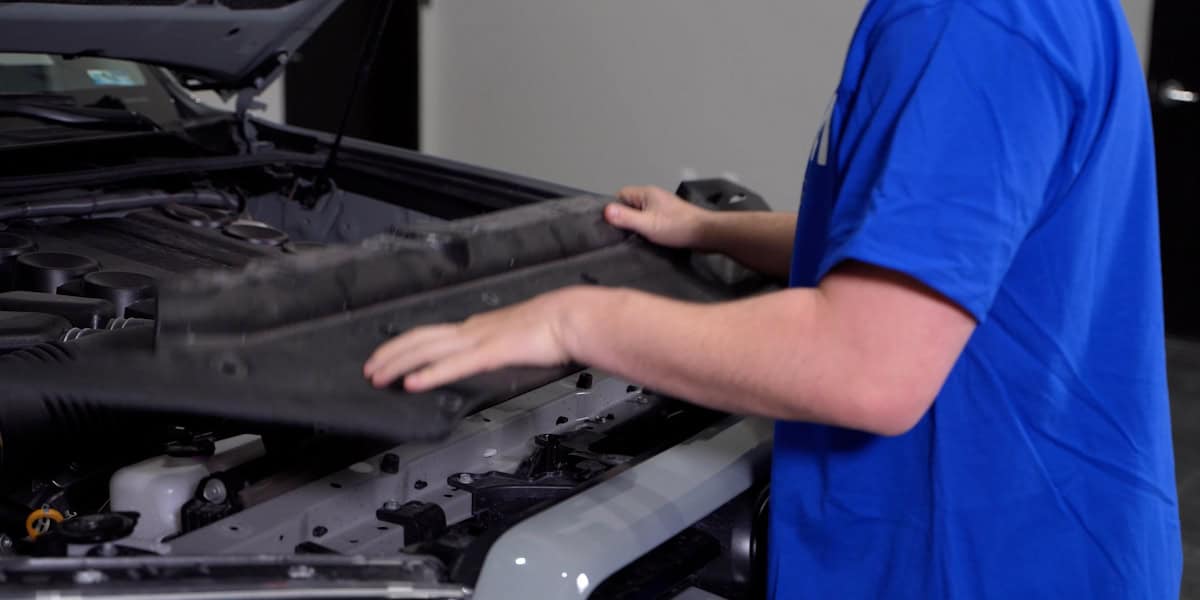 2014–2024 Toyota 4Runner Form Headlight Installation Guide 2 Lift the radiator cover away.