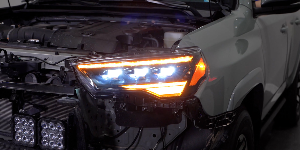 2014–2024 Toyota 4Runner Form Headlight Installation Guide 21 Check the new lights before completing reassembly.