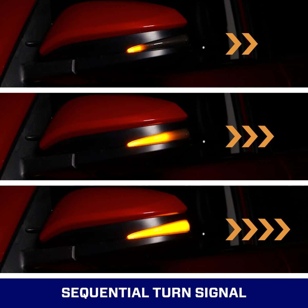 Form Sequential Led Mirror Lights For Toyota 4Runner / Rav4 (Pair) 14 The amber LEDs sweep across the FORM mirror lamp when the turn signal operates.