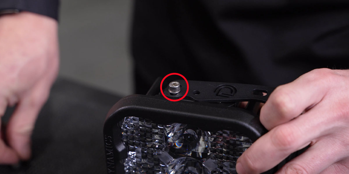 Can-Am Maverick X3 A-Pillar Light Installation Guide 5 Assemble the pod bracket with the supplied hardware.