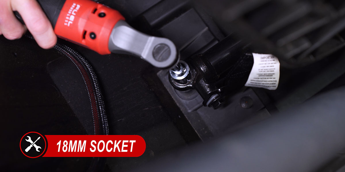 Can-Am Maverick X3 A-Pillar Light Installation Guide 10 Remove the two rear passenger-seat locknuts.