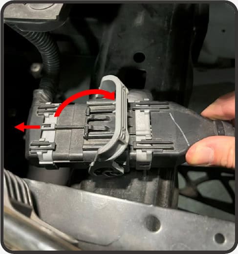 2021–2023 Ford F-150 Morimoto 4Banger Fog Light Installation Guide 13 Morimoto installation illustration: remove the bumper and factory fogs (2 of 10).