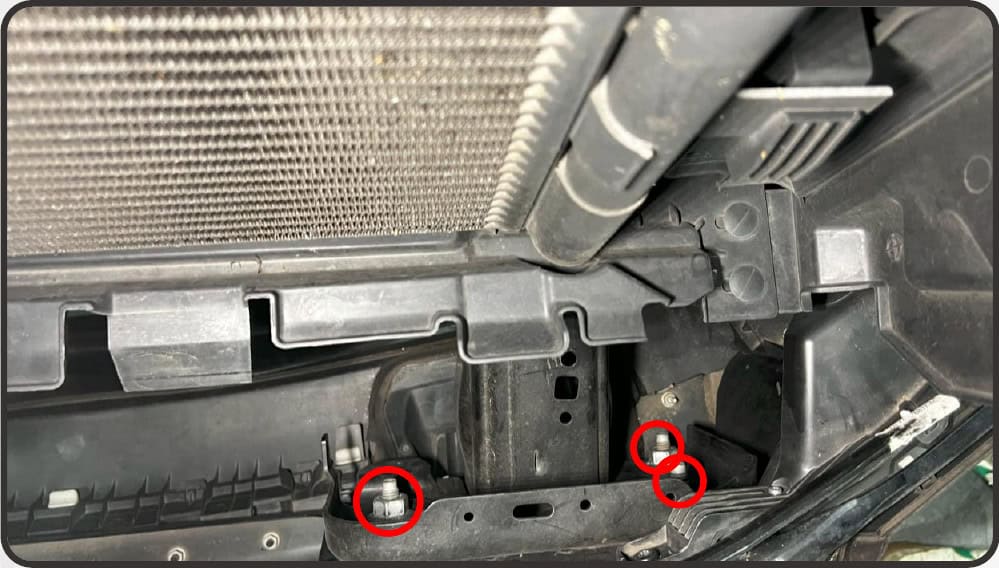 2021–2023 Ford F-150 Morimoto 4Banger Fog Light Installation Guide 15 Morimoto installation illustration: remove the bumper and factory fogs (4 of 10).