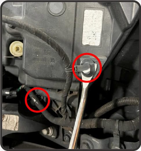 2021–2023 Ford F-150 Morimoto 4Banger Fog Light Installation Guide 18 Morimoto installation illustration: remove the bumper and factory fogs (7 of 10).