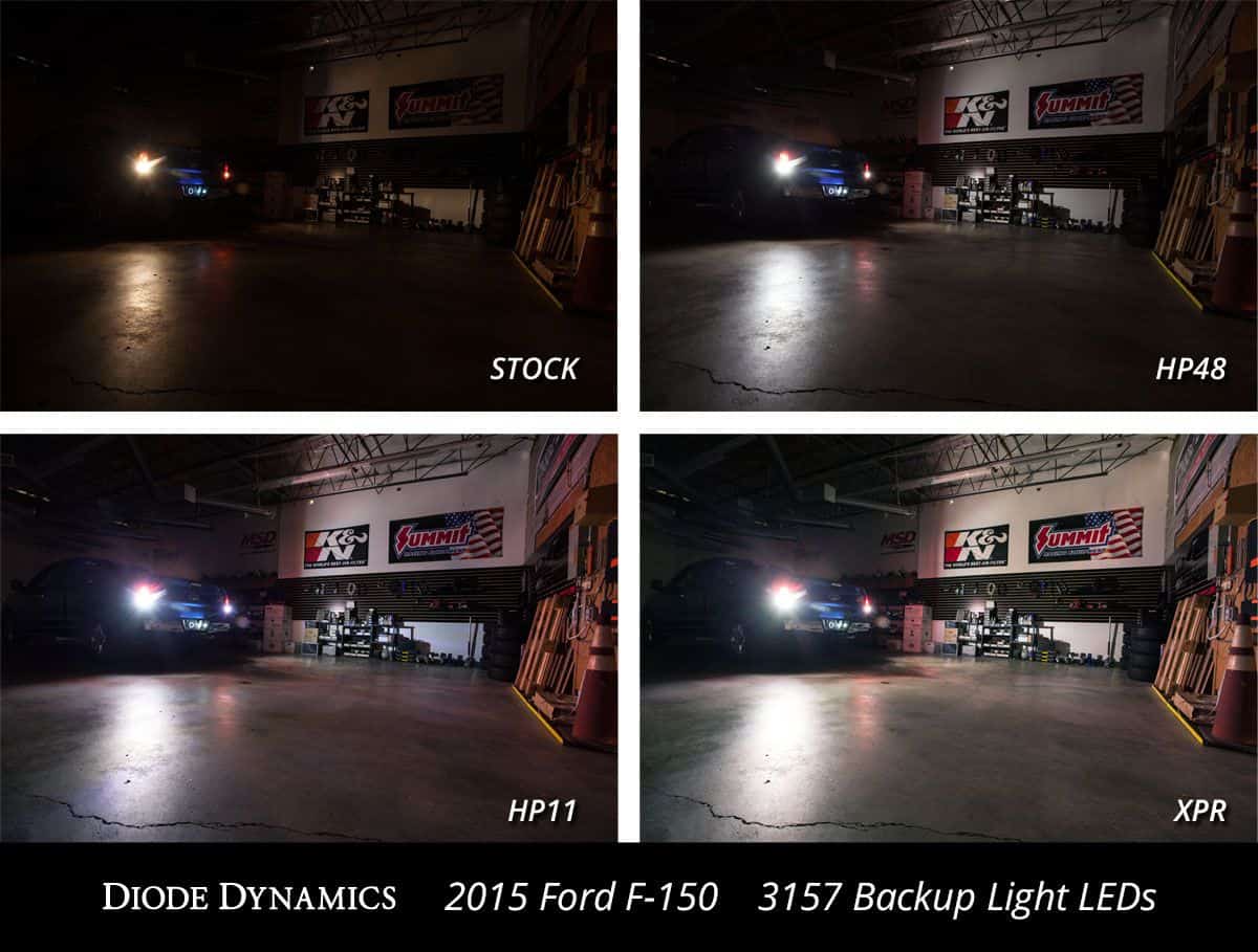 Diode Dynamics 3157 White Led Backup Bulbs (Pair) 7 Backup LEDs for 2015-2023 Ford F-150 (pair)