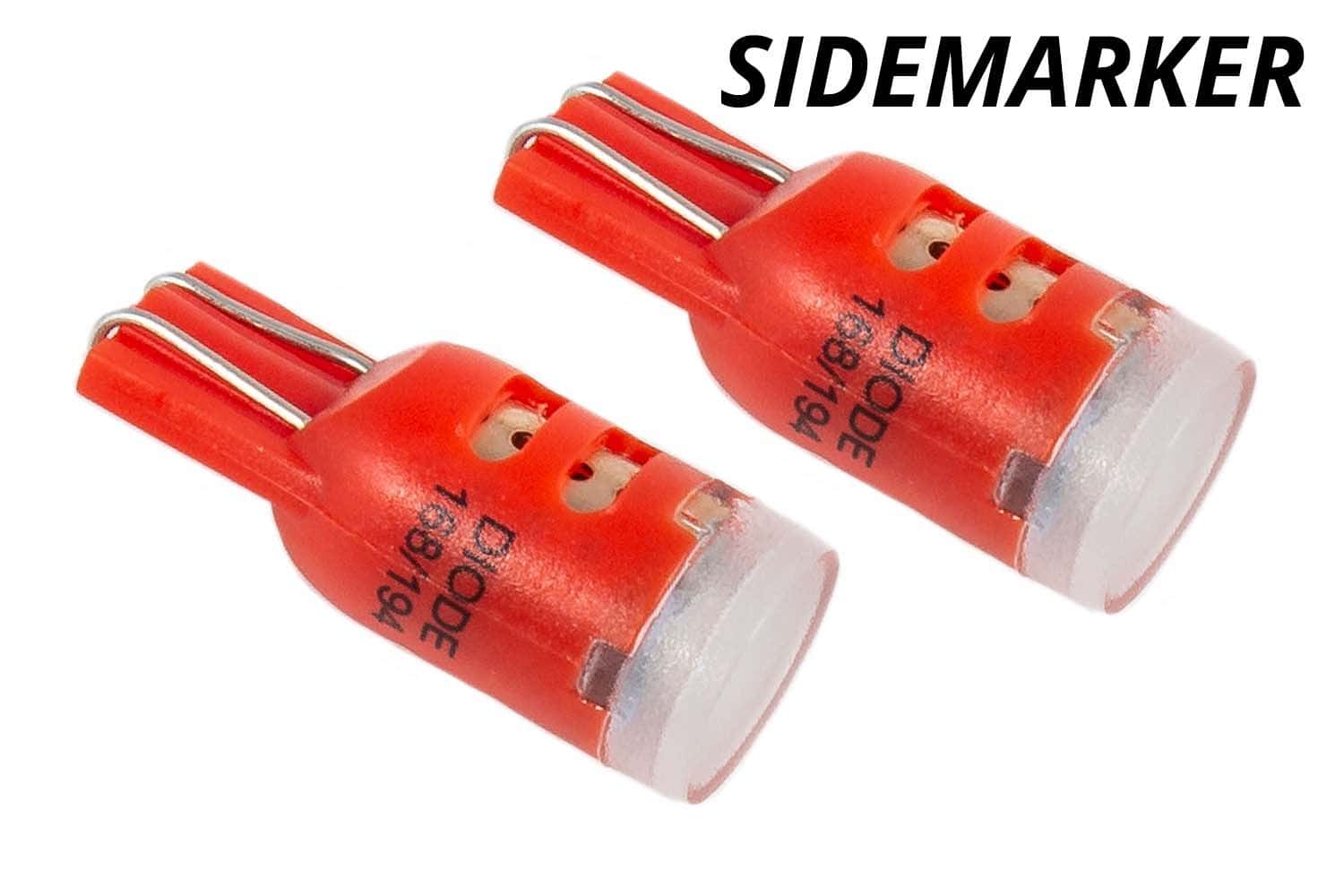 Diode Dynamics 194 Red / Amber Marker Bulbs (Pair) 7 Sidemarker LEDs for 2011-2026 Ford F-150 (pair)