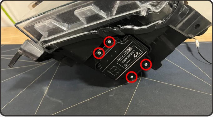 2021–2023 F-150 Morimoto Xb Evo &Amp; Evo Hybrid Installation Guide 19 Four standard-driver screws