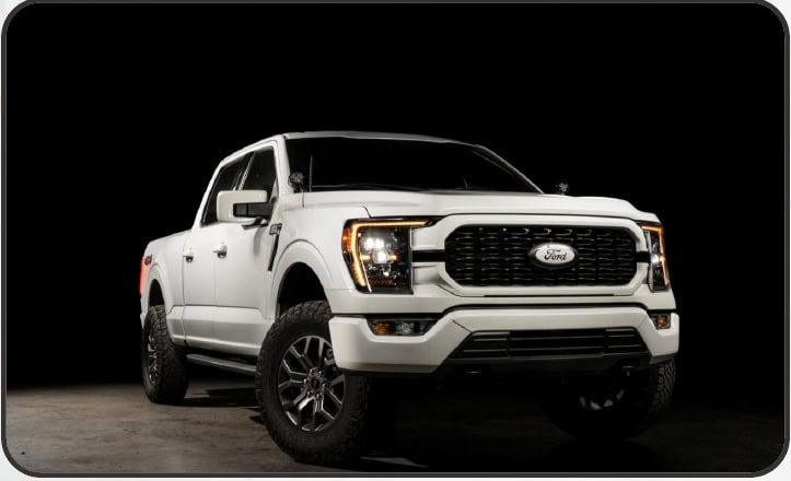 2021–2023 F-150 Morimoto Xb Evo &Amp; Evo Hybrid Installation Guide 36 Morimoto XB Evo headlights installed on an F-150
