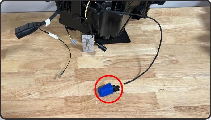 2021–2023 F-150 Morimoto Xb Evo &Amp; Evo Hybrid Installation Guide 18 Evo three-pin mode-key connector and extension route