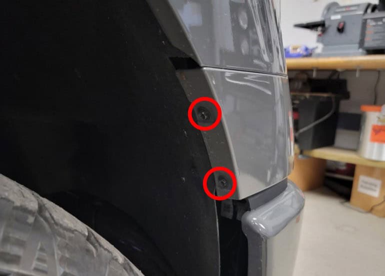 F-150 Elite Headlight Installation Guide | Bts Lighting 1 Removing the fender liner bolts from the Ford F-150