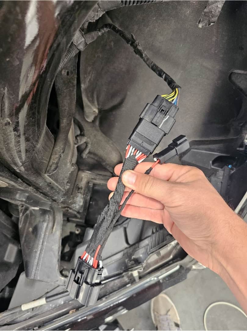 F-150 Elite Headlight Installation Guide | Bts Lighting 13 Factory 16-pin Ford connector and projector adapter connection