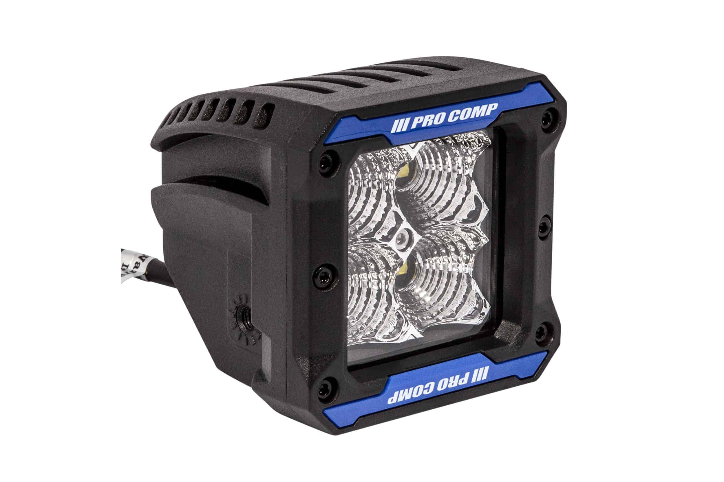 Procomp Gen3 Ditch Light Kit For 2021–2023 Ford F-150 / Raptor 9 ProComp EXP76413P Flood pod detail 2; coloured inserts are trim pieces, not light-output colours.