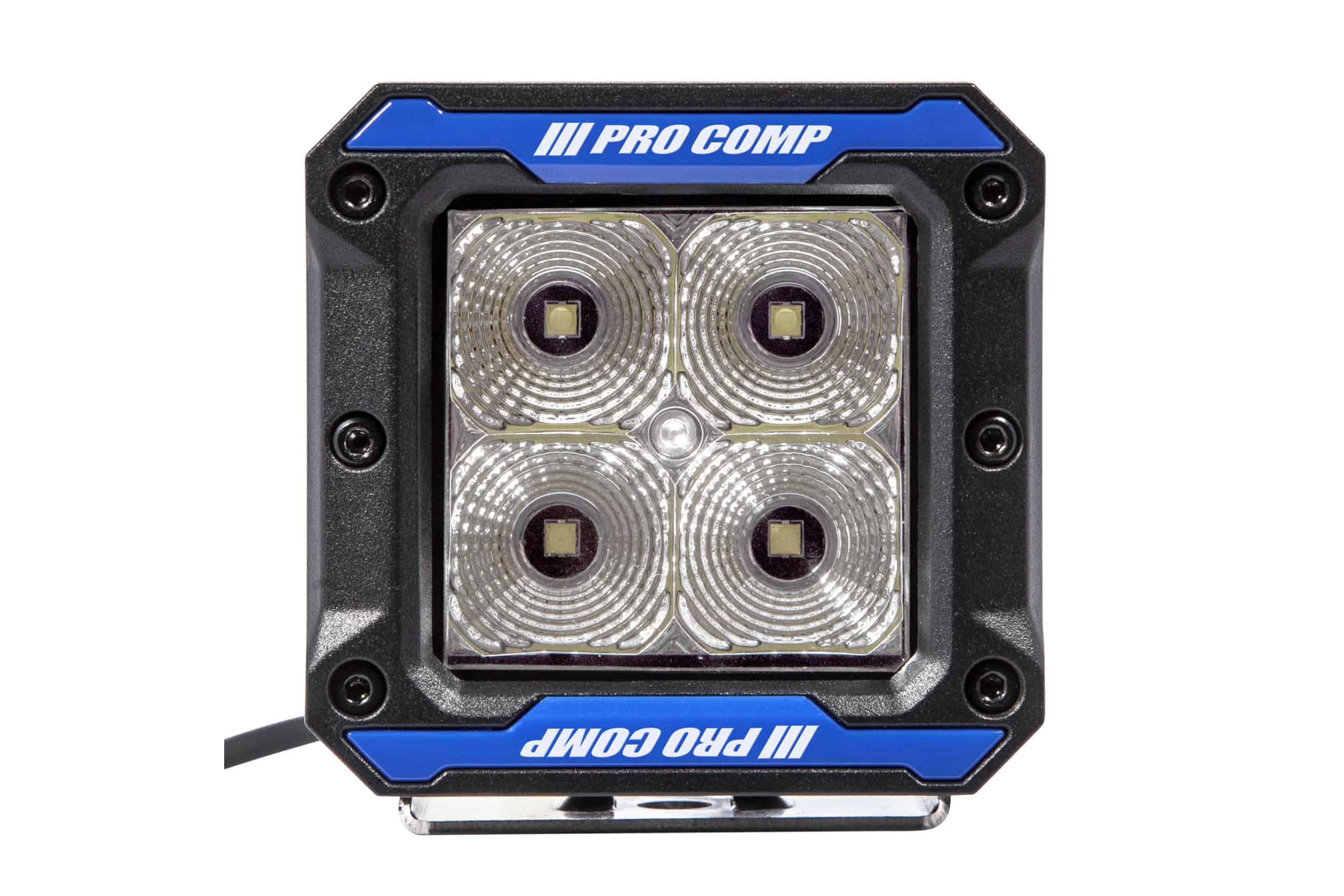 Procomp Gen3 Ditch Light Kit For 2021–2023 Ford F-150 / Raptor 14 ProComp EXP76413P Flood pod detail 7; coloured inserts are trim pieces, not light-output colours.