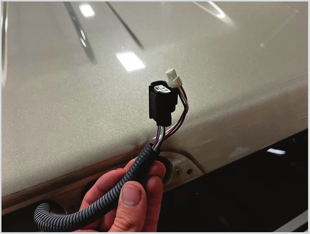 F-150 Morimoto X3B Third Brake-Light Installation Guide 6 This exposed factory connection is not the X3B adapter connection.
