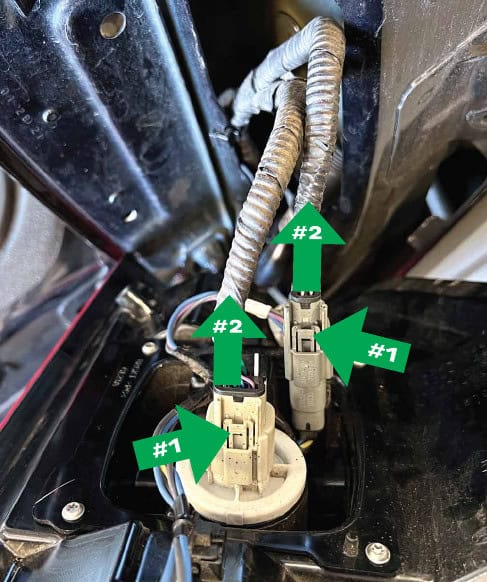 2021–2023 F-150 Morimoto Xb Tail-Light Installation Guide 10 Factory incandescent connectors with BLIS