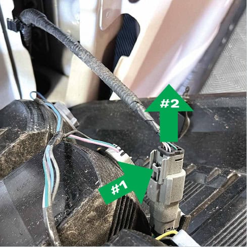 2021–2023 F-150 Morimoto Xb Tail-Light Installation Guide 12 Factory incandescent connector without BLIS