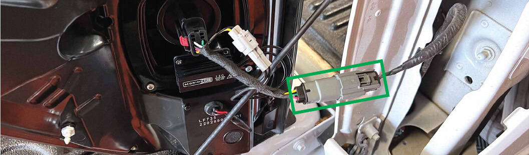 2021–2023 F-150 Morimoto Xb Tail-Light Installation Guide 24 Connect the Type 1 adapter to the truck harness