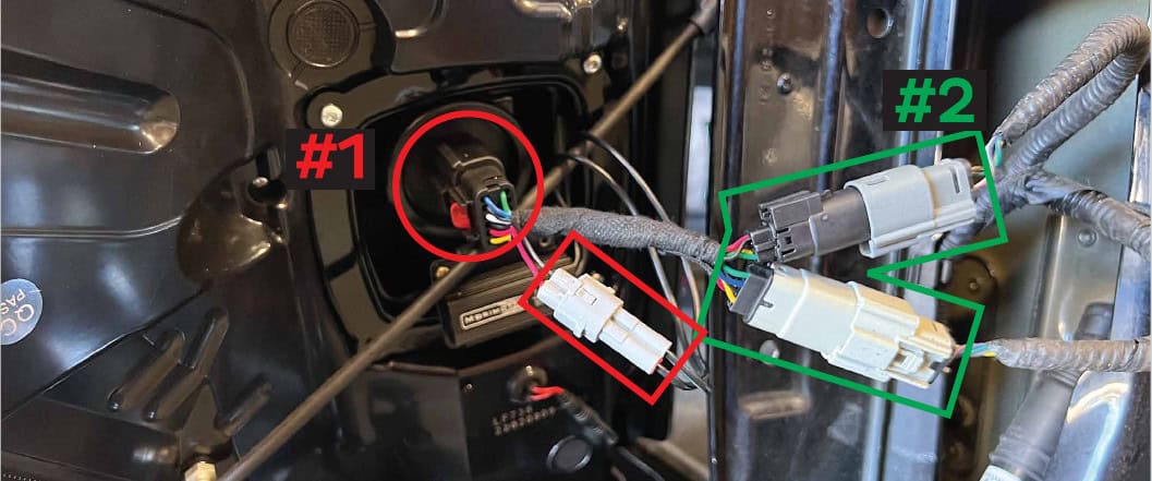 2021–2023 F-150 Morimoto Xb Tail-Light Installation Guide 22 Type 2 adapter and resistor connections for incandescent with BLIS