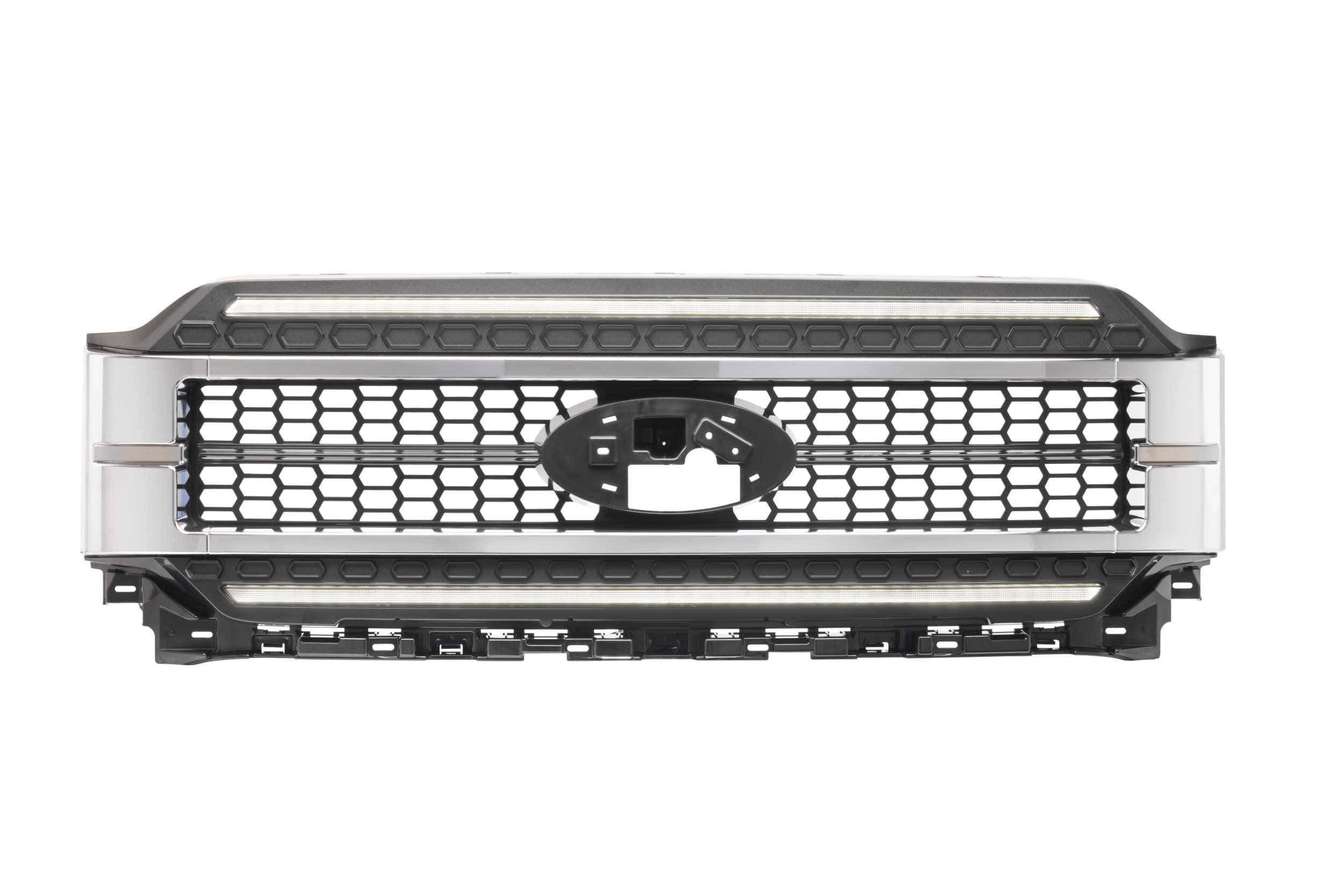 Morimoto Xbg Led Drl Grille For 2021–2023 Ford F-150 — Chrome / White 11 XBG23 Chrome / White DRL grille and application evidence