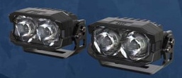 Morimoto 2Banger Ditch Light Kit For 2014–2024 Toyota 4Runner 25 2Banger Spot pair, white lens. Manufacturer hardware photo; NCS/HXB tier is chosen separately.